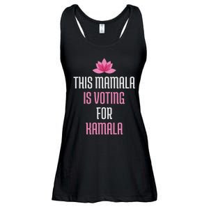 This Mamala Is Voting For Kamala Harris 2024 Lotus Flower Ladies Essential Flowy Tank