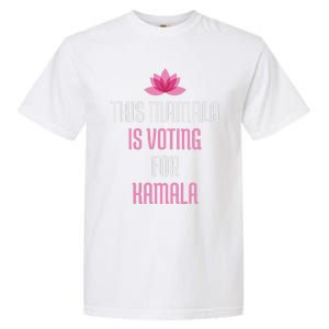 This Mamala Is Voting For Kamala Harris 2024 Lotus Flower Garment-Dyed Heavyweight T-Shirt