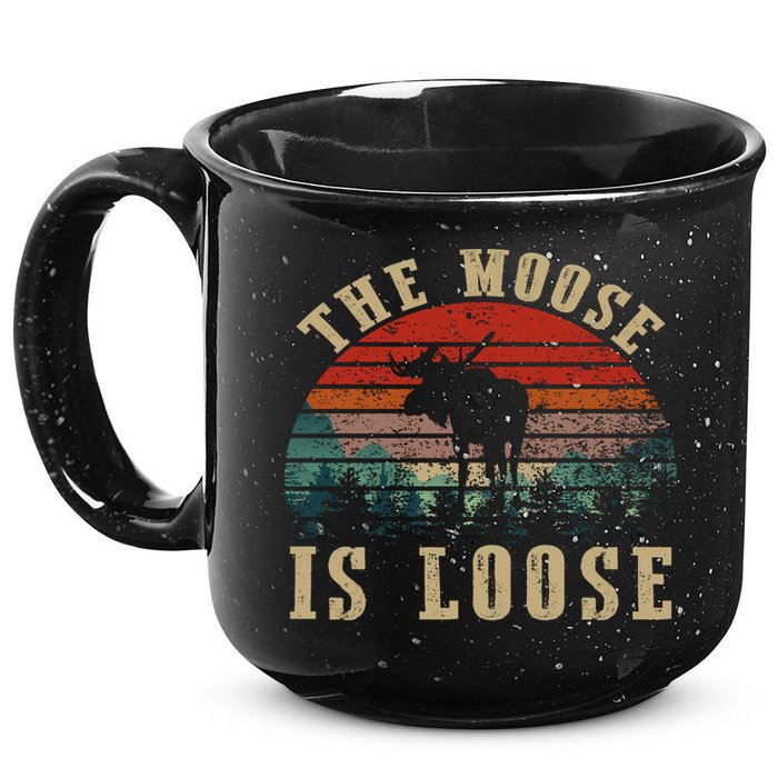The Moose Is Loose 15oz Campfire Ceramic Mug