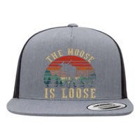 The Moose Is Loose Flat Bill Trucker Hat