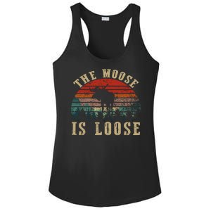 The Moose Is Loose Ladies PosiCharge Competitor Racerback Tank