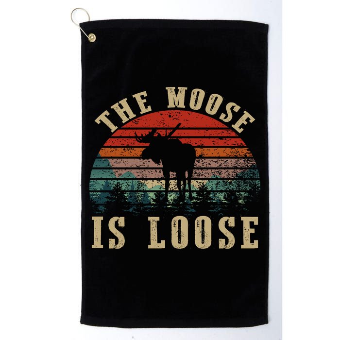 The Moose Is Loose Golf Towel