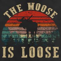 The Moose Is Loose Golf Towel