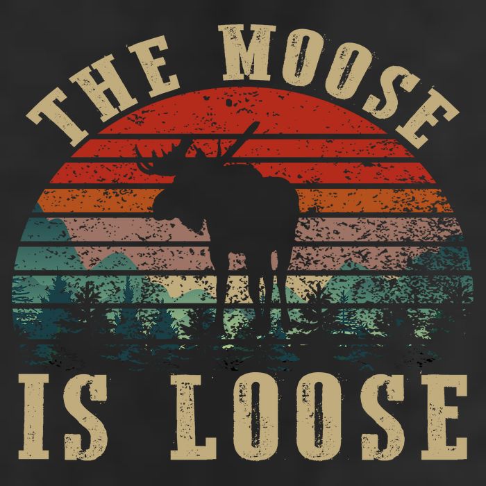 The Moose Is Loose Golf Towel