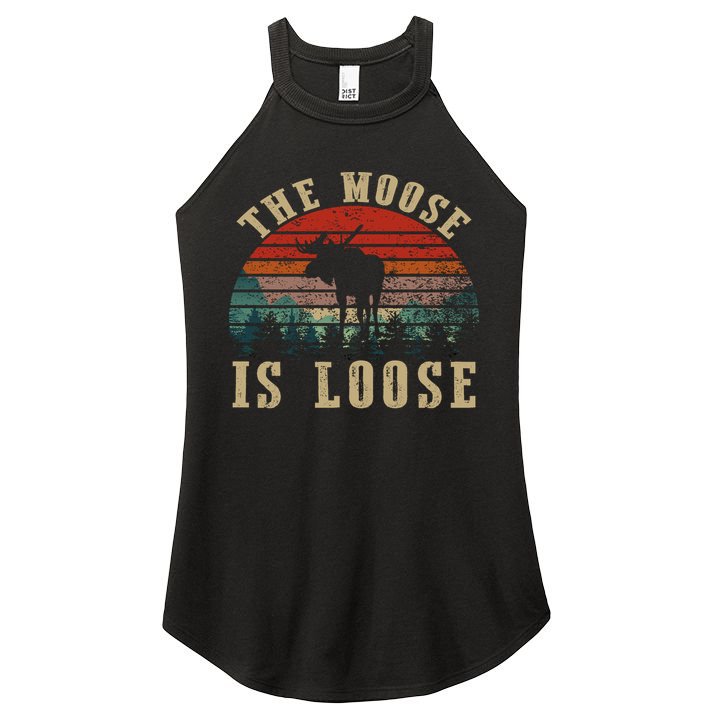 The Moose Is Loose Women's Perfect Tri Rocker Tank
