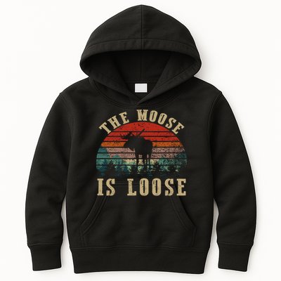 The Moose Is Loose Kids Hoodie