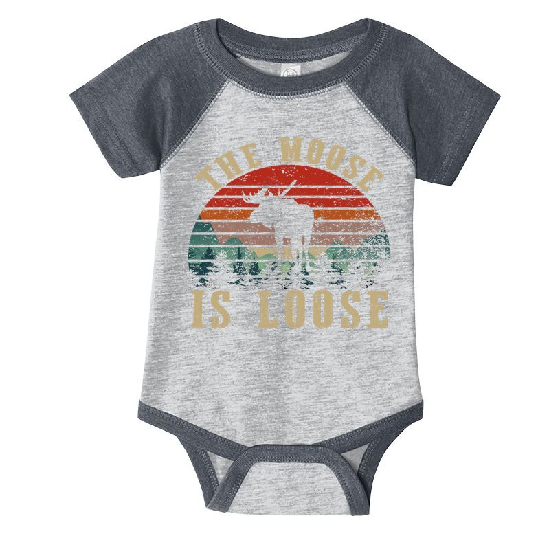 The Moose Is Loose Infant Baby Jersey Bodysuit