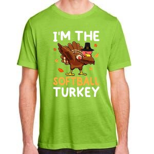 Thanksgiving Matching IM The Baseball Turkey Gift Adult ChromaSoft Performance T-Shirt