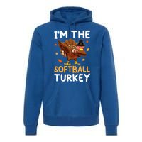 Thanksgiving Matching IM The Baseball Turkey Gift Premium Hoodie