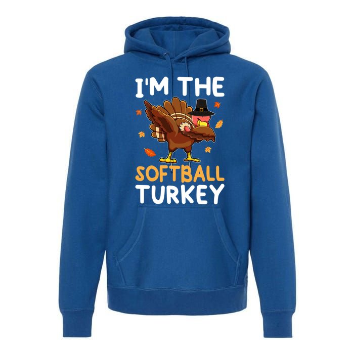 Thanksgiving Matching IM The Baseball Turkey Gift Premium Hoodie