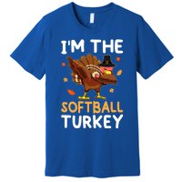 Thanksgiving Matching IM The Baseball Turkey Gift Premium T-Shirt