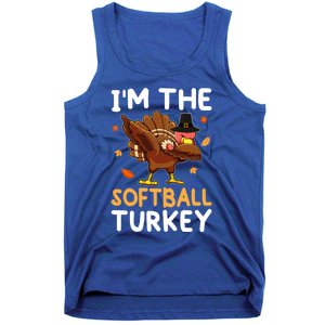 Thanksgiving Matching IM The Baseball Turkey Gift Tank Top