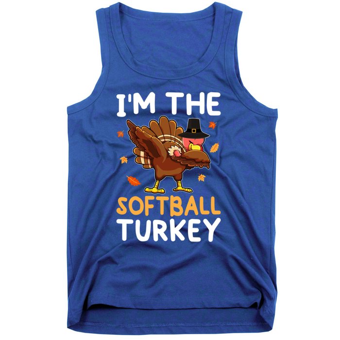 Thanksgiving Matching IM The Baseball Turkey Gift Tank Top