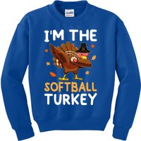 Thanksgiving Matching IM The Baseball Turkey Gift Kids Sweatshirt