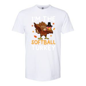 Thanksgiving Matching IM The Baseball Turkey Gift Softstyle CVC T-Shirt