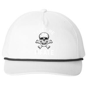 Trust Me Im A Pirate Funny Skull Crossbones Freebooter Snapback Five-Panel Rope Hat