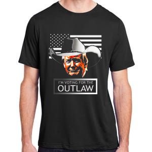 Trump Maga IM Voting For The Outlaw And The Hillbilly 2024 Adult ChromaSoft Performance T-Shirt