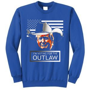 Trump Maga IM Voting For The Outlaw And The Hillbilly 2024 Sweatshirt