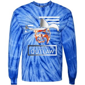 Trump Maga IM Voting For The Outlaw And The Hillbilly 2024 Tie-Dye Long Sleeve Shirt