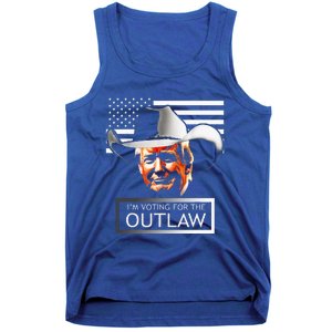 Trump Maga IM Voting For The Outlaw And The Hillbilly 2024 Tank Top