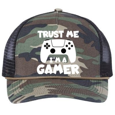 Trust Me I´m A Gamer Online Clothes Computer Video Game Geek Gift Retro Rope Trucker Hat Cap