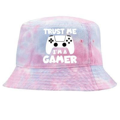 Trust Me I´m A Gamer Online Clothes Computer Video Game Geek Gift Tie-Dyed Bucket Hat