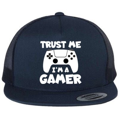 Trust Me I´m A Gamer Online Clothes Computer Video Game Geek Gift Flat Bill Trucker Hat