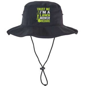 Trust Me IM A Lawn Mower Mechanic Funny Gardening Father Legacy Cool Fit Booney Bucket Hat