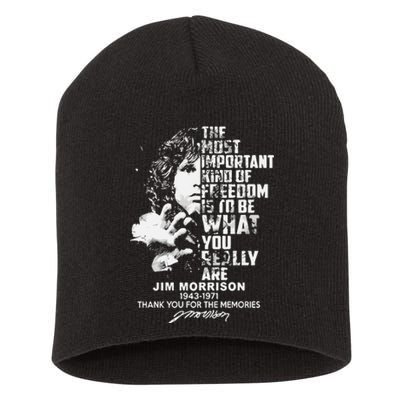 The Most Important Kind Of Freedom Is To Be What You Really Are Jim Short Acrylic Beanie