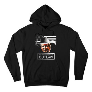 Trump Maga IM Voting For The Outlaw And The Hillbilly 2024 Hoodie