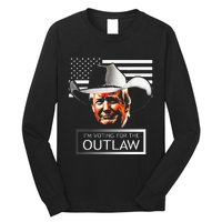 Trump Maga IM Voting For The Outlaw And The Hillbilly 2024 Long Sleeve Shirt