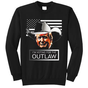 Trump Maga IM Voting For The Outlaw And The Hillbilly 2024 Sweatshirt