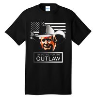 Trump Maga IM Voting For The Outlaw And The Hillbilly 2024 Tall T-Shirt