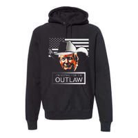 Trump Maga IM Voting For The Outlaw And The Hillbilly 2024 Premium Hoodie