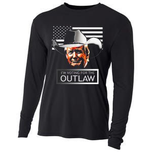 Trump Maga IM Voting For The Outlaw And The Hillbilly 2024 Cooling Performance Long Sleeve Crew