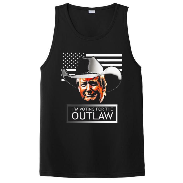 Trump Maga IM Voting For The Outlaw And The Hillbilly 2024 PosiCharge Competitor Tank