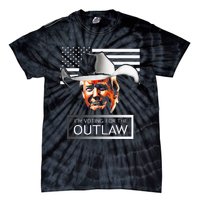 Trump Maga IM Voting For The Outlaw And The Hillbilly 2024 Tie-Dye T-Shirt