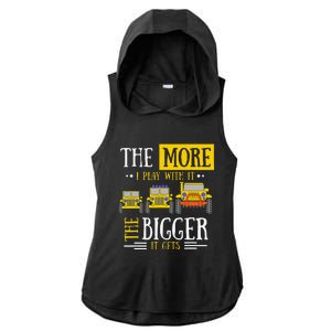 The More I Play With It The Bigger It Gets Off Roader Gift Ladies PosiCharge Tri-Blend Wicking Draft Hoodie Tank