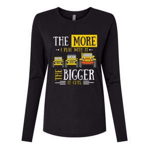 The More I Play With It The Bigger It Gets Off Roader Gift Womens Cotton Relaxed Long Sleeve T-Shirt