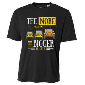 The More I Play With It The Bigger It Gets Off Roader Gift Cooling Performance Crew T-Shirt