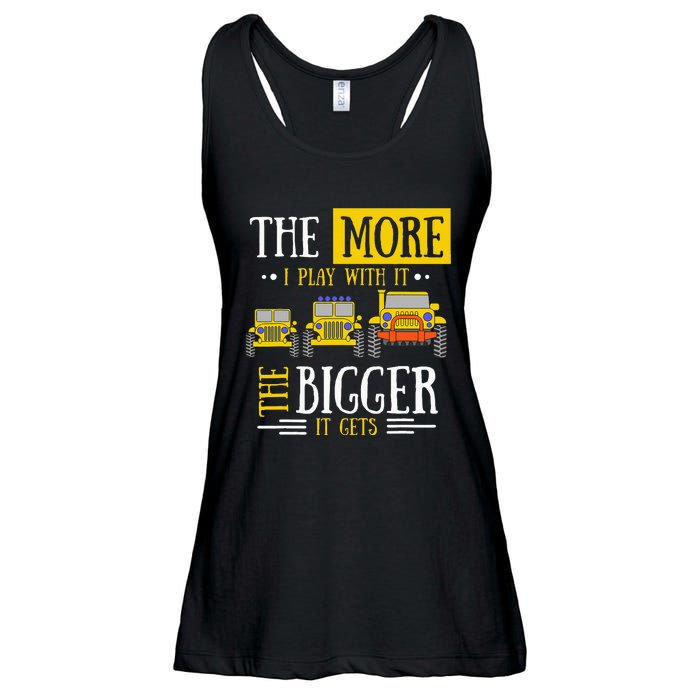 The More I Play With It The Bigger It Gets Off Roader Gift Ladies Essential Flowy Tank