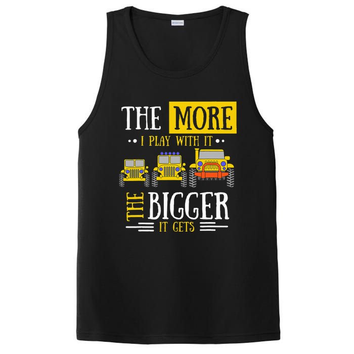 The More I Play With It The Bigger It Gets Off Roader Gift PosiCharge Competitor Tank