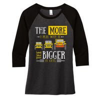 The More I Play With It The Bigger It Gets Off Roader Gift Women's Tri-Blend 3/4-Sleeve Raglan Shirt