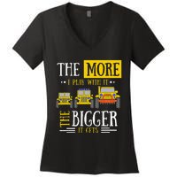 The More I Play With It The Bigger It Gets Off Roader Gift Women's V-Neck T-Shirt