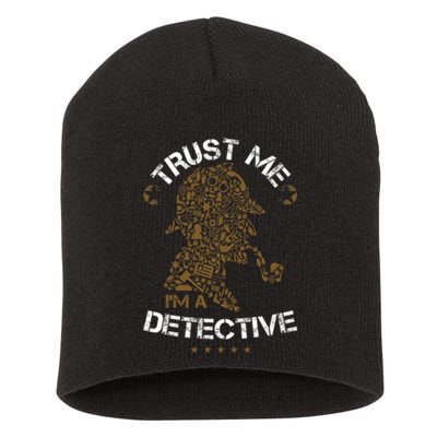 Trust Me I'm A Detective Short Acrylic Beanie