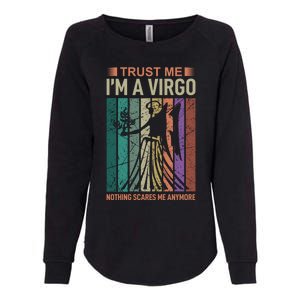 Trust Me Im A Virgo Astrology Gift Womens California Wash Sweatshirt