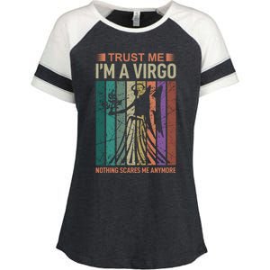 Trust Me Im A Virgo Astrology Gift Enza Ladies Jersey Colorblock Tee