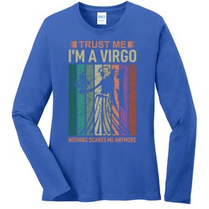 Trust Me Im A Virgo Astrology Gift Ladies Long Sleeve Shirt