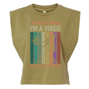 Trust Me Im A Virgo Astrology Gift Garment-Dyed Women's Muscle Tee