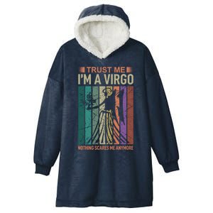 Trust Me Im A Virgo Astrology Gift Hooded Wearable Blanket